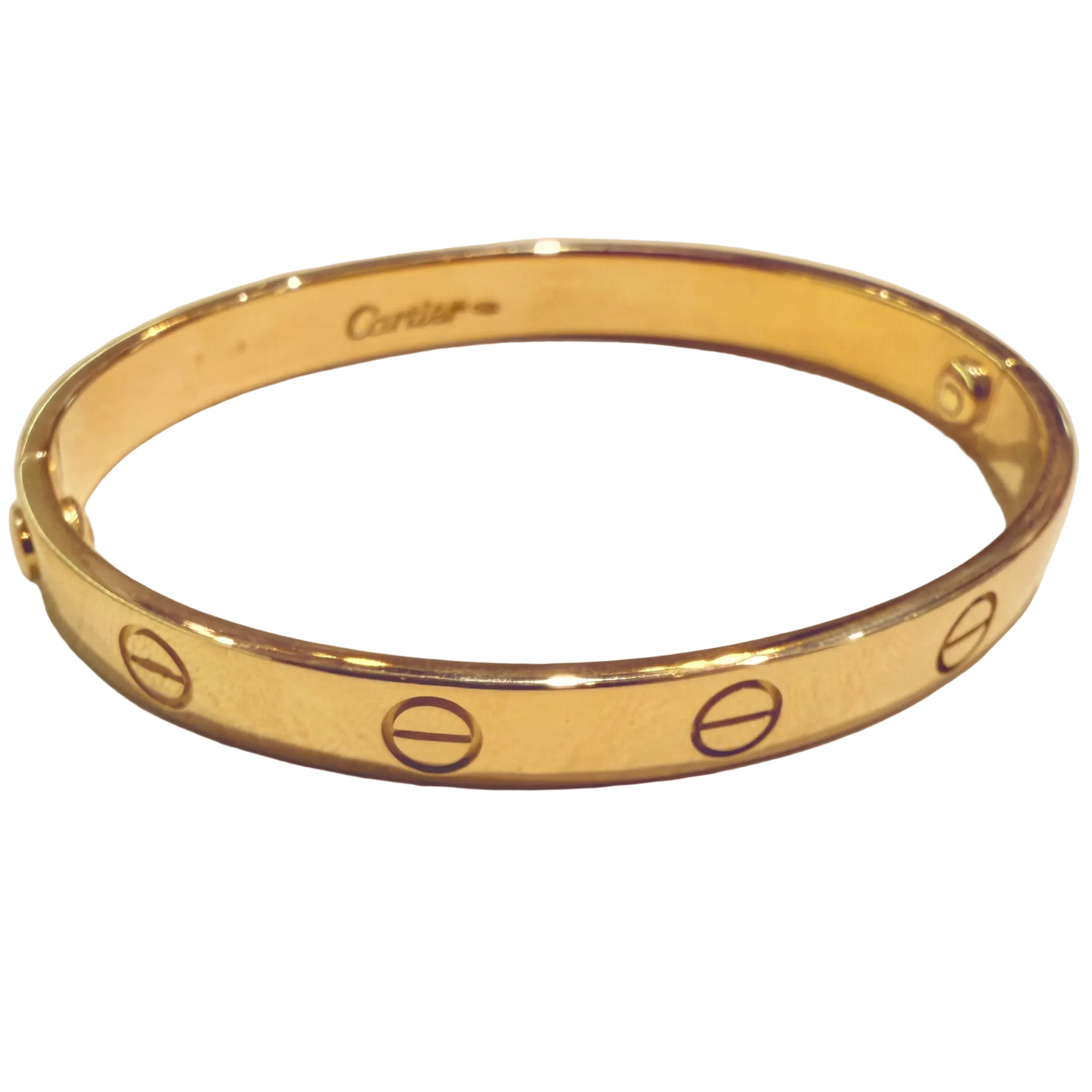 CARTIER "Love" Yellow Gold Bangle Bracelet