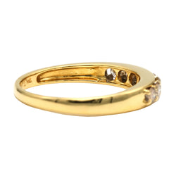 Yellow Gold and Diamond Wedding Band