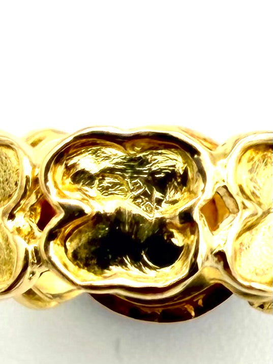 VAN CLEEF & ARPELS. Vintage ring in 18K yellow gold, Onyx, and Diamonds