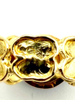 VAN CLEEF & ARPELS. Vintage ring in 18K yellow gold, Onyx, and Diamonds