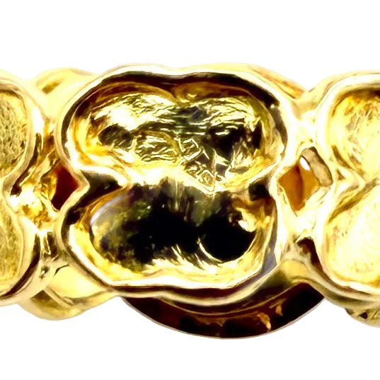 VAN CLEEF & ARPELS. Vintage ring in 18K yellow gold, Onyx, and Diamonds
