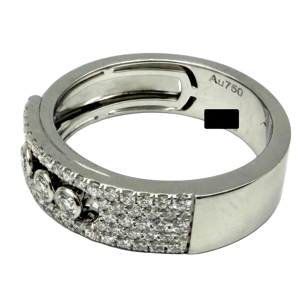 MESSIKA "Move Noa Pavée" PM Pave Ring in white gold and diamonds