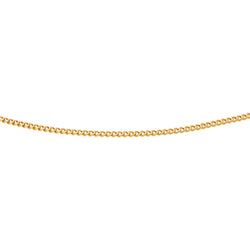 Rose gold curb chain necklace