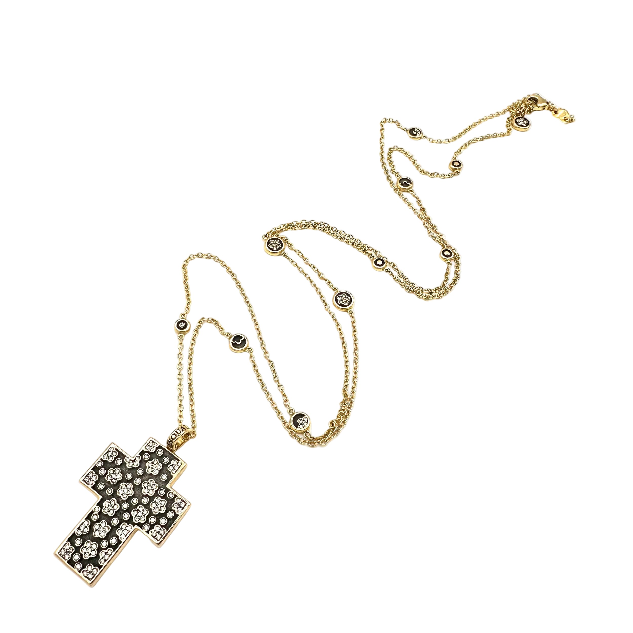 PASQUALE BRUNI "Ricami" Long necklace in Rose gold, Ruby and Diamonds