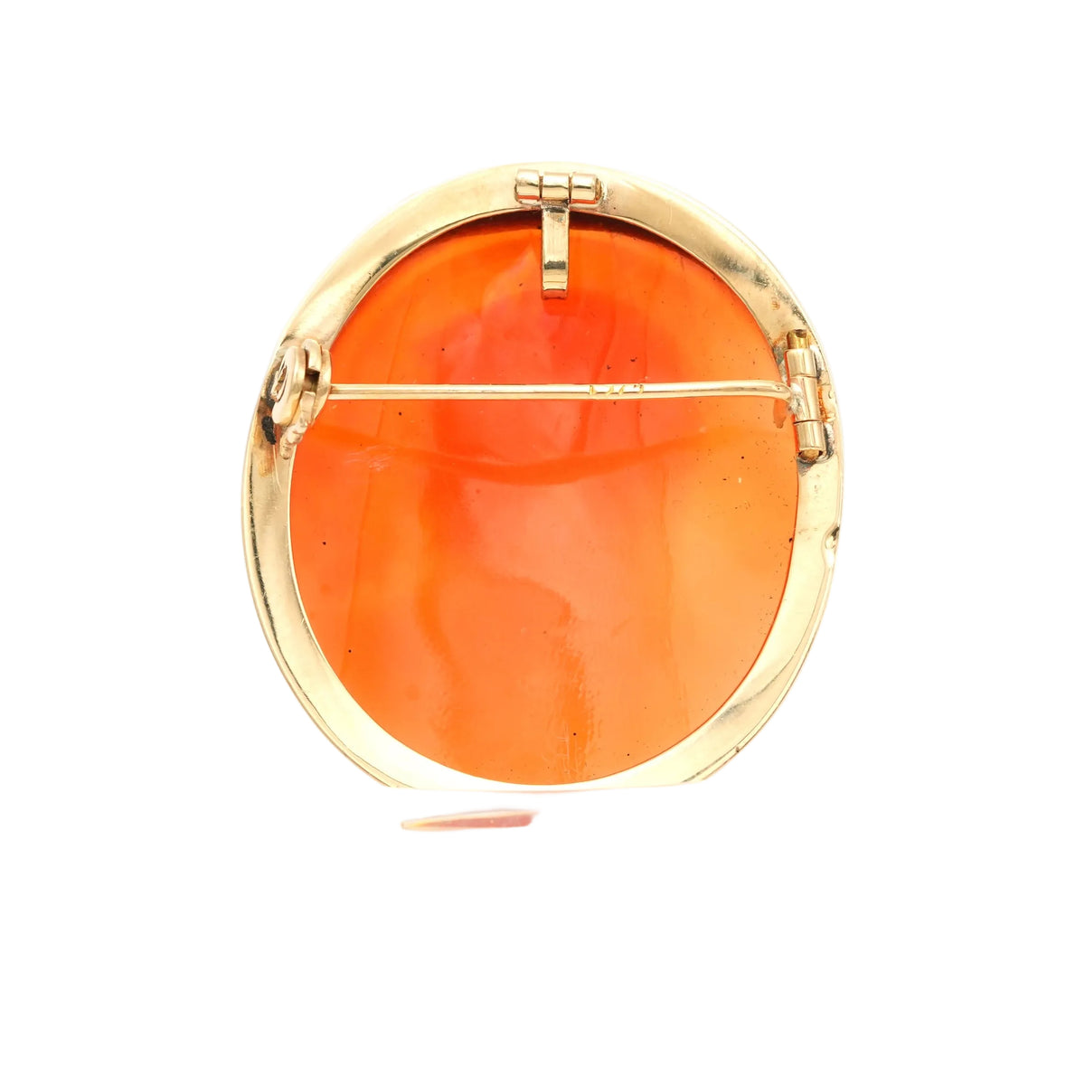 Yellow Gold Brooch with Cameo