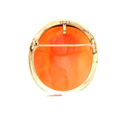 Yellow Gold Brooch with Cameo