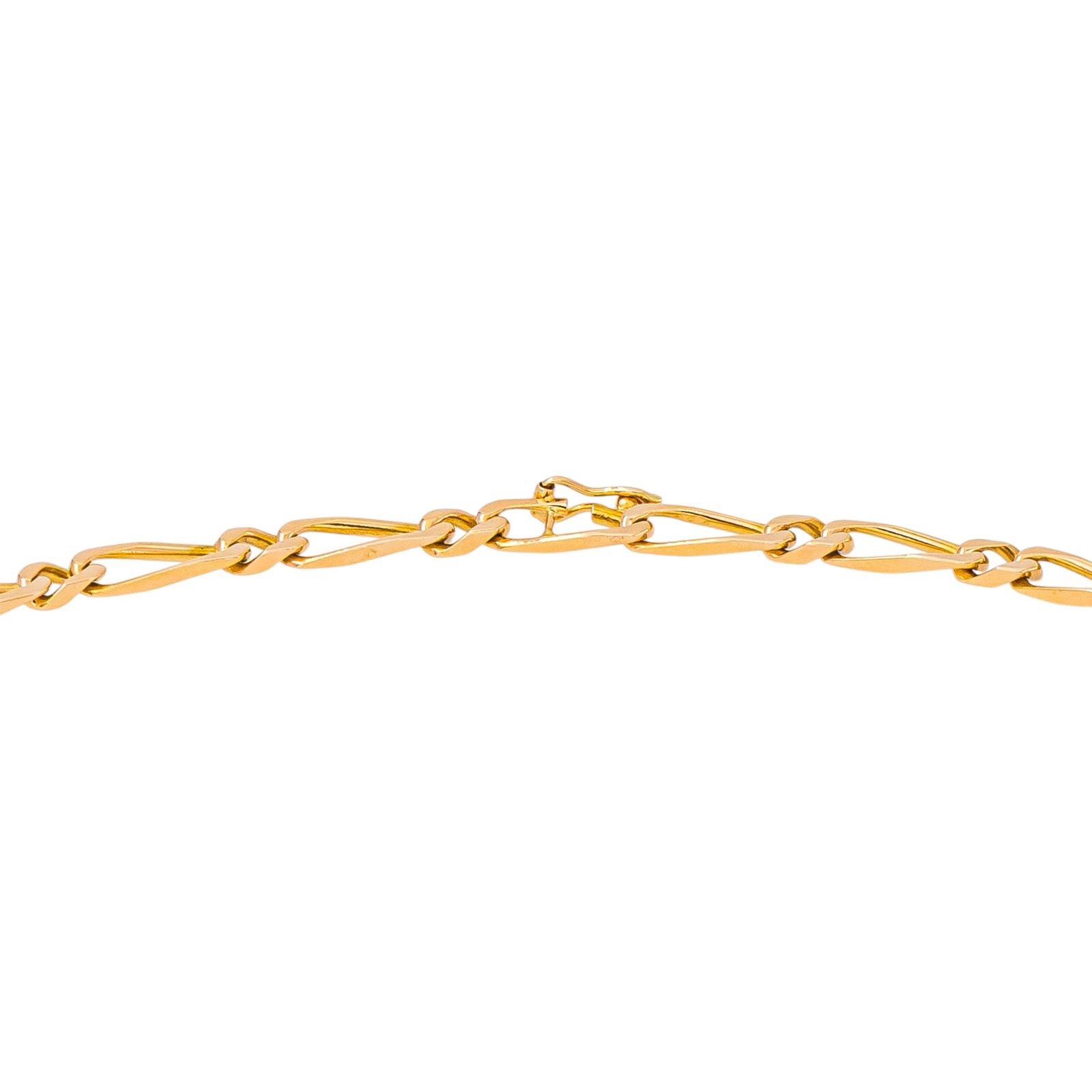 Rose Gold Alternating Link Necklace