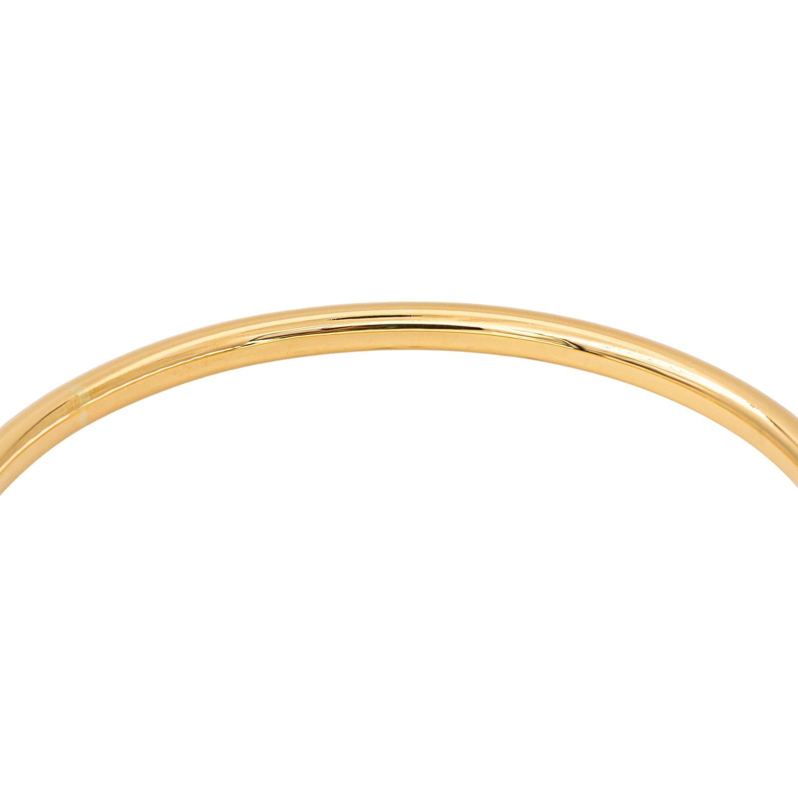 Yellow Gold Bangle Bracelet