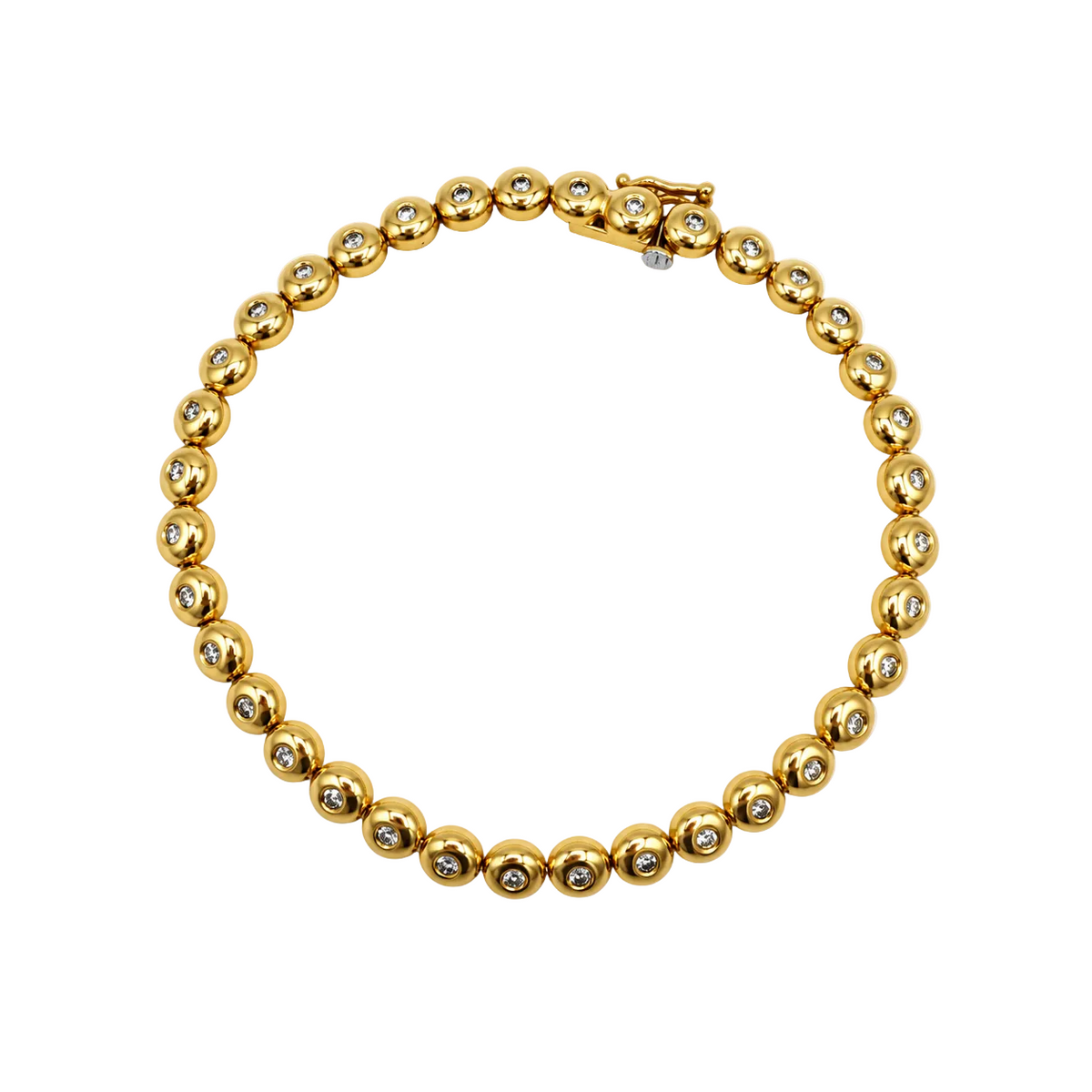 Yellow Gold and Diamond Bracelet