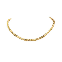 Collier Maille palmier Or jaune