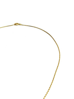 Yellow gold forçat-link chain