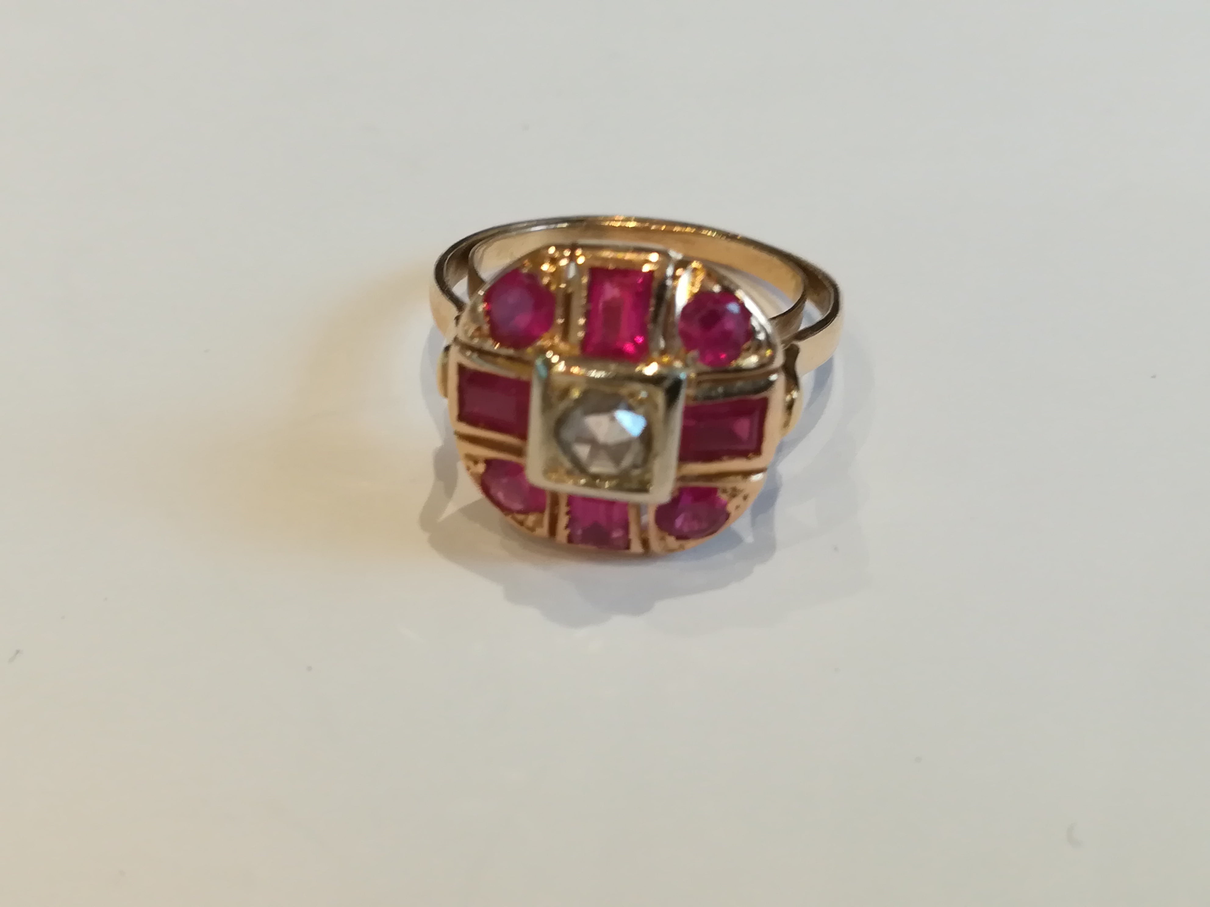 Ring Old 2 Ors diamond