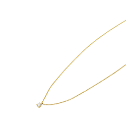TIFFANY & CO "Tiffany Solitaire" Pendant Necklace in Rose Gold with Diamonds