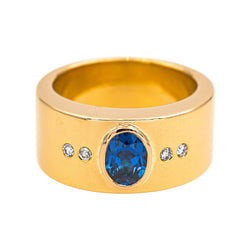 Ring Yellow gold Sapphire