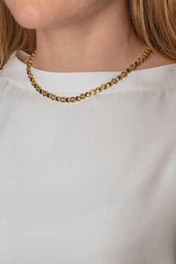 Yellow Gold Diamond Necklace