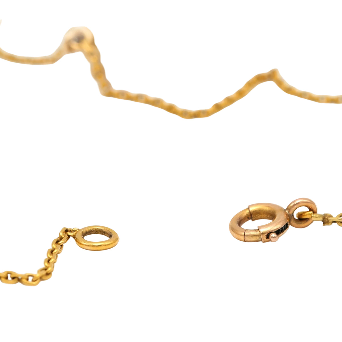 Yellow Gold Necklace with Watch, Ruby, and Diamonds
