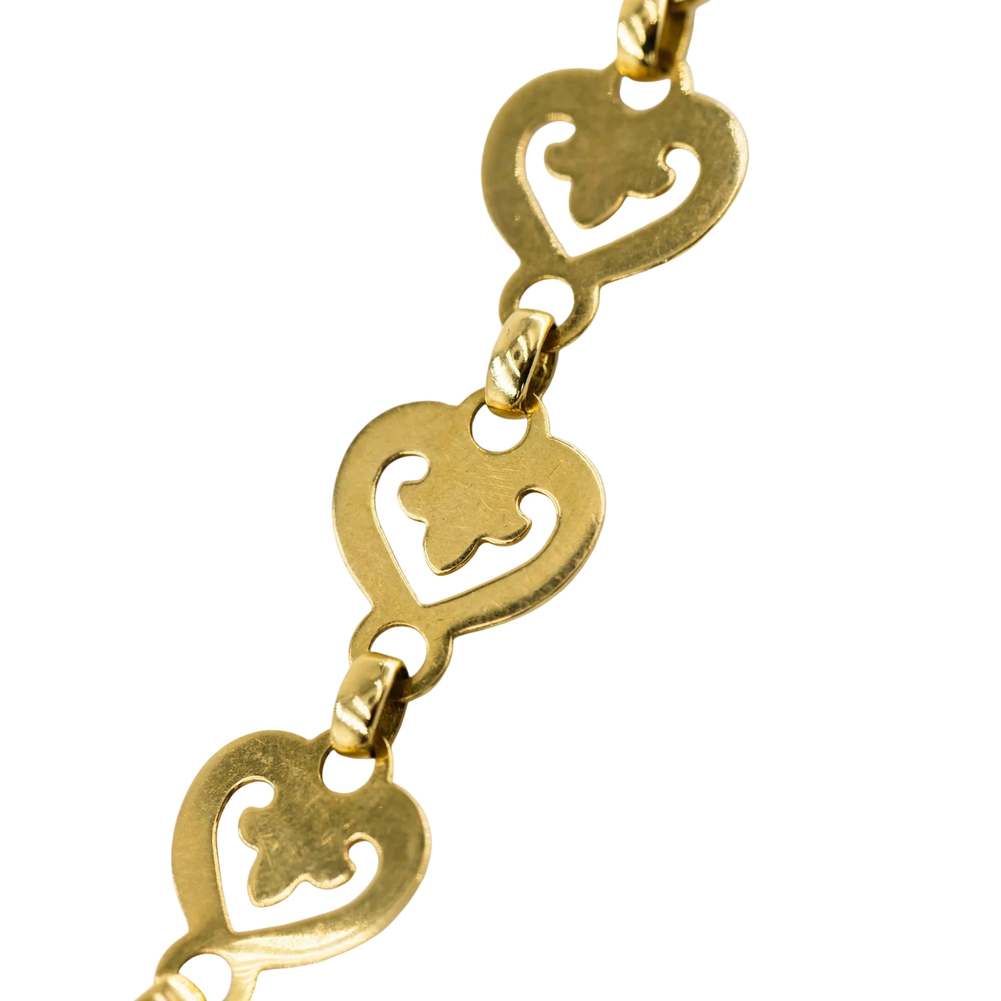 O.J. PERRIN "Coeur Légendes" Yellow Gold Pendant Necklace