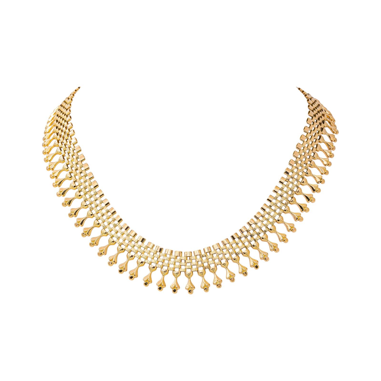 Yellow gold necklace