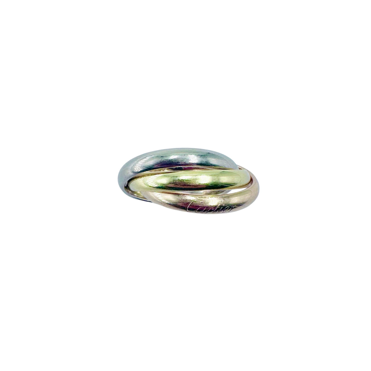 CARTIER "Trinity" Ring in white gold, yellow gold, and rose gold
