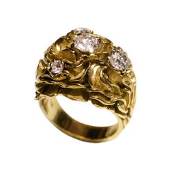 Yellow Gold and Diamond Cocktail Ring