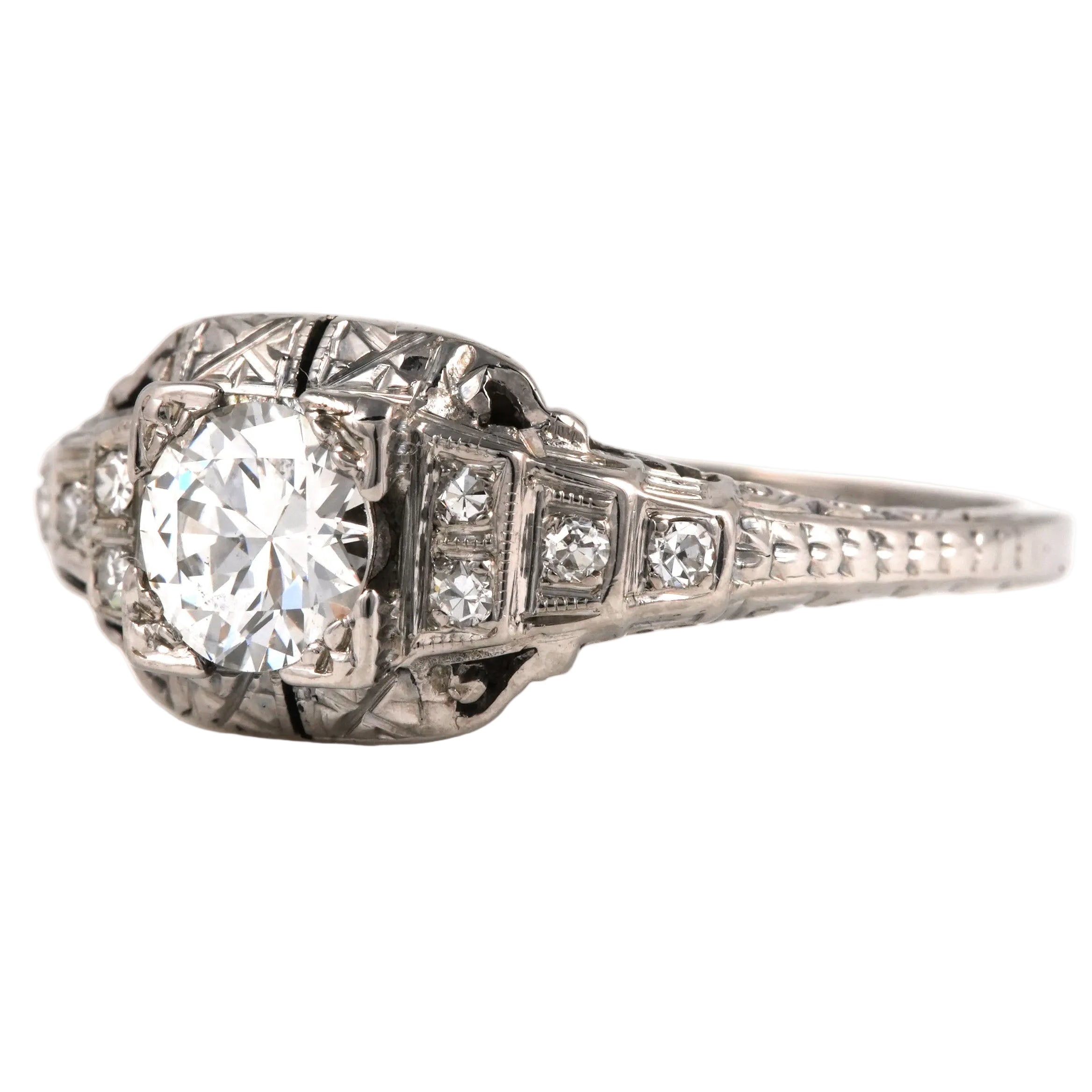 White Gold and Diamond Ring