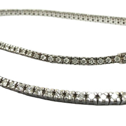 "Rivière" Necklace in White Gold and Diamonds