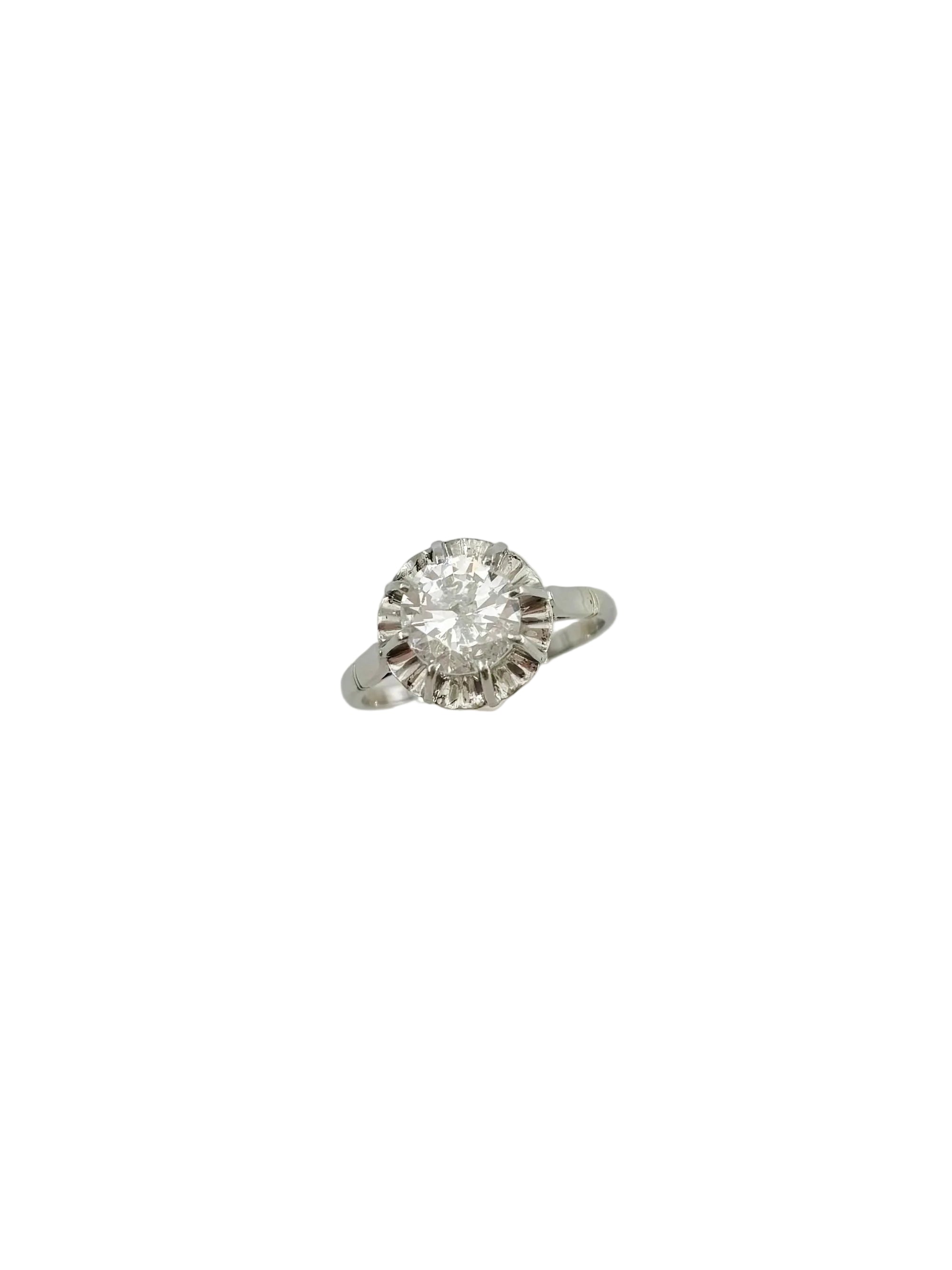 Platinum and Diamond Solitaire Ring