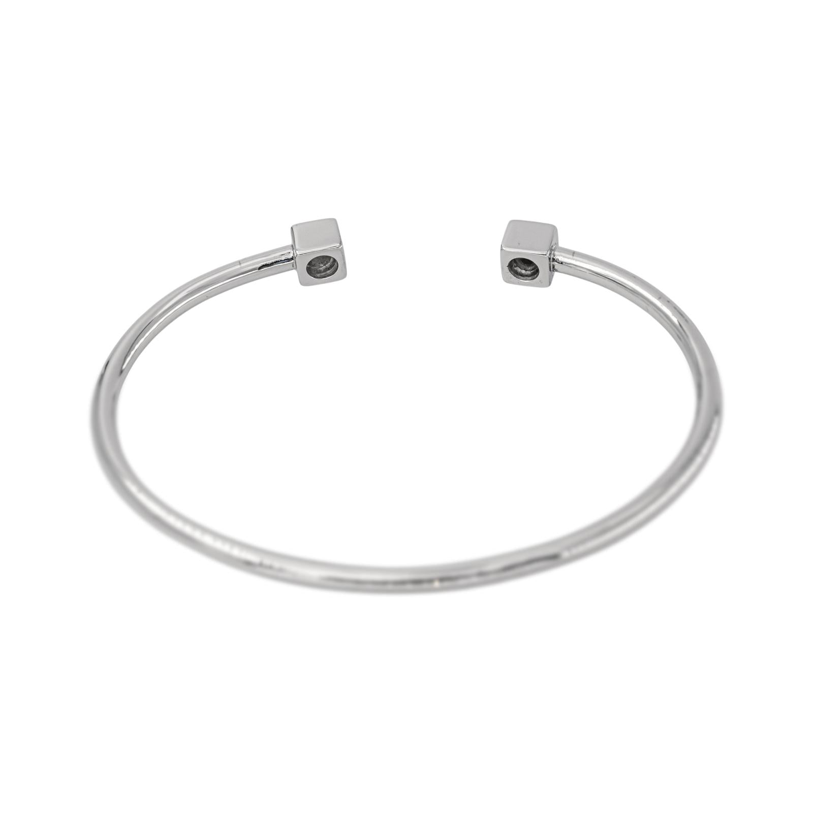 White Gold Diamond Bangle Bracelet