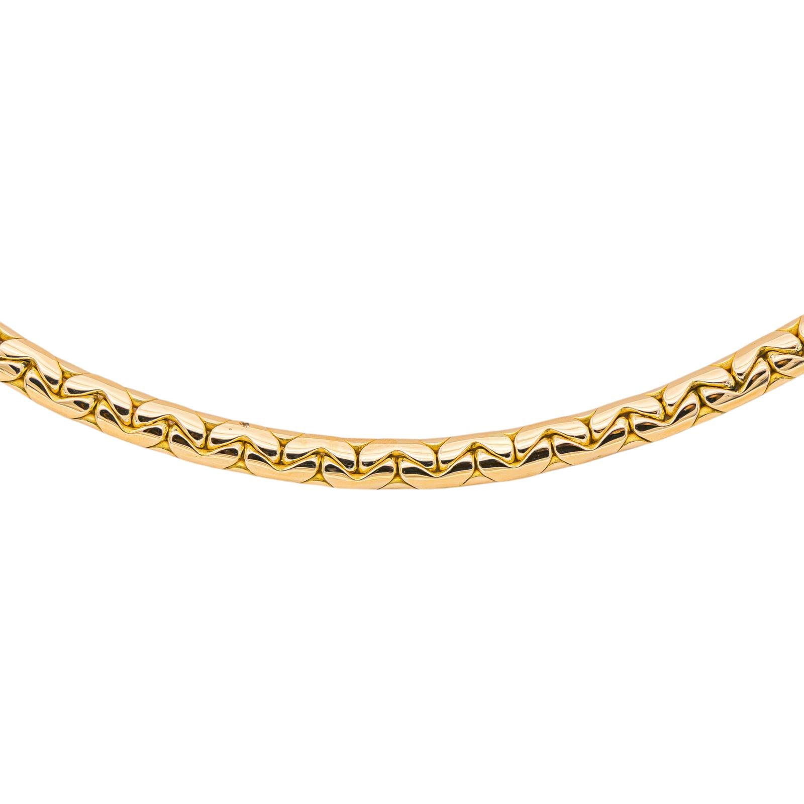 Collier Maille haricot Or jaune
