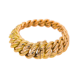 Bracelet Maille américaine Or jaune