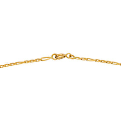 Yellow Gold Figaro Chain Necklace