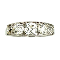 White Gold and Diamond Garter Ring