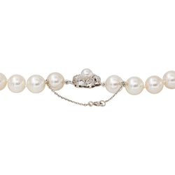 Necklace  White gold  Pearl