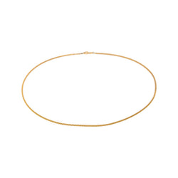 Yellow Gold Box Chain Necklace