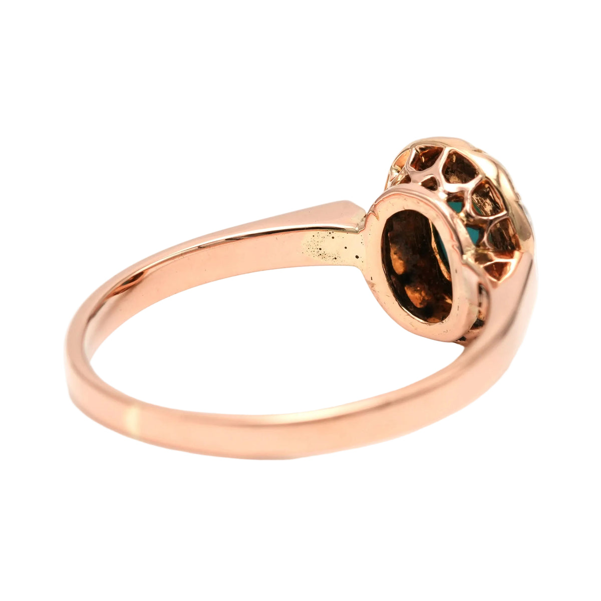 "Entourage" Ring in Yellow Gold, Pearls, and Turquoise