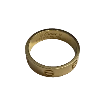 CARTIER "Love" Yellow Gold Bangle Ring