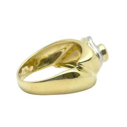 White gold, Yellow gold, Ruby and Diamond Ring