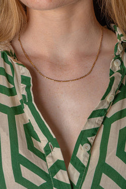 Yellow Gold Figaro Chain Necklace