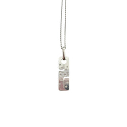 DINH VAN "Seventies" Pendant Necklace in White Gold and Diamonds