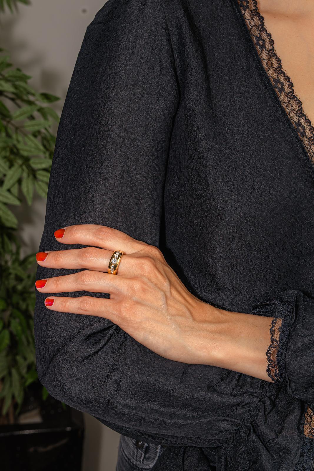 Alain Roure Bague  Or jaune Diamant