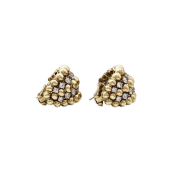 Earrings Boucheron, "Grain de raisin" in yellow gold and diamonds.