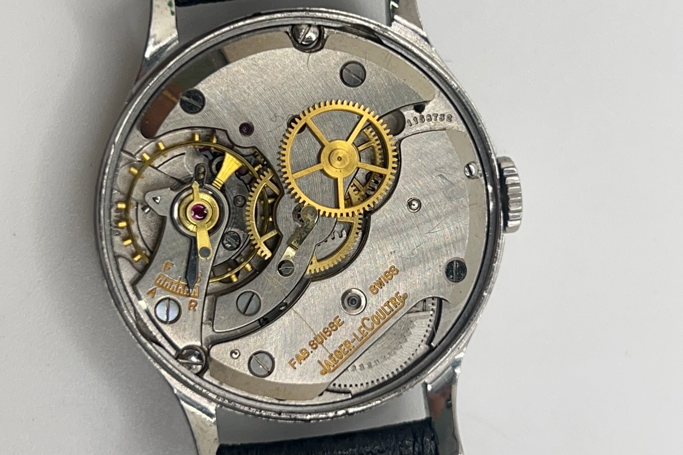 JAEGER-LECOULTRE Watch in Steel and Leather