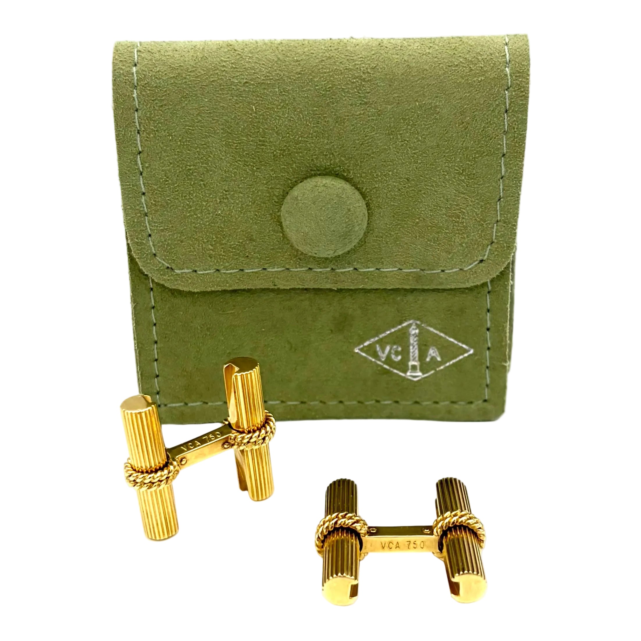 Boutons de manchette VAN CLEEF & ARPELS Bâtons en or jaune