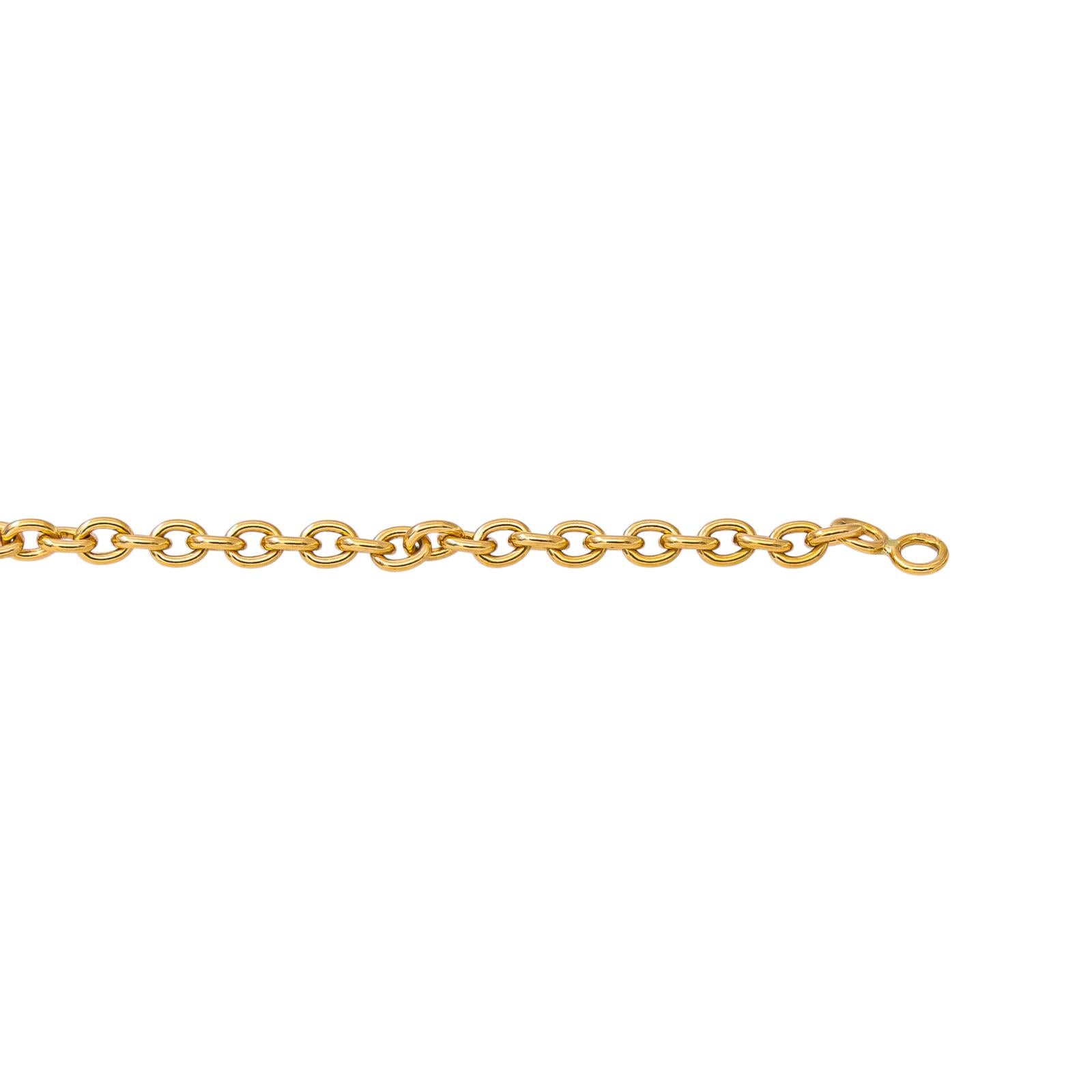 Yellow Gold Forçat Link Necklace
