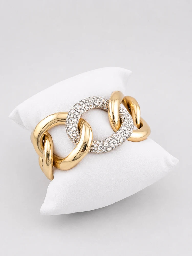 POMELLATO "Tango" Bracelet in Yellow Gold and Diamonds