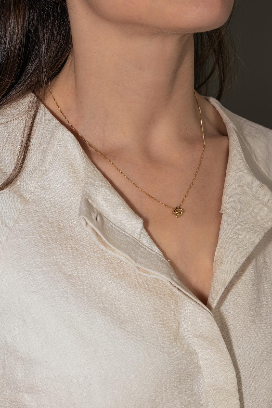 Yellow Gold Ball-Link Necklace