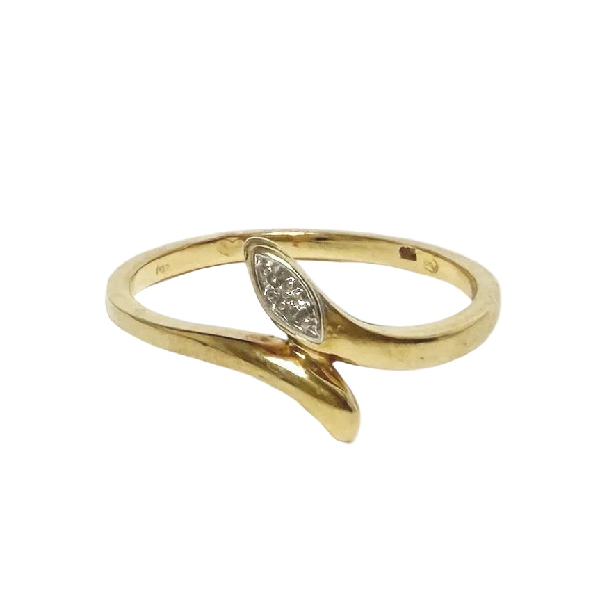 "Toi & Moi" Ring in Yellow Gold and Diamonds