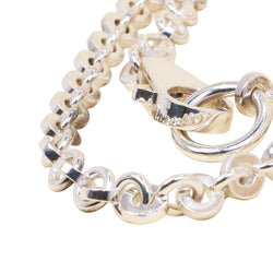 HERMÈS "Voltige" Long Necklace in Silver