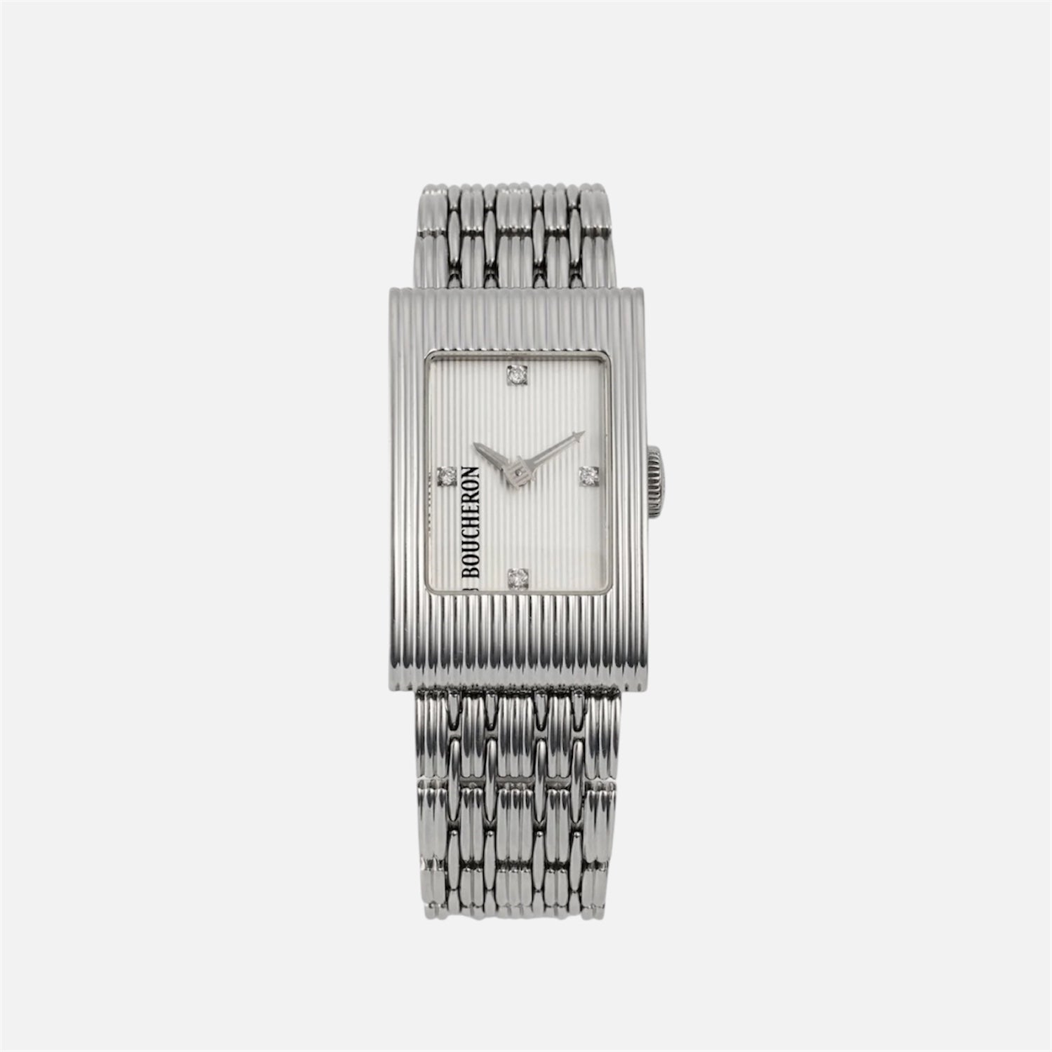 Montre BOUCHERON Reflet en acier et diamants