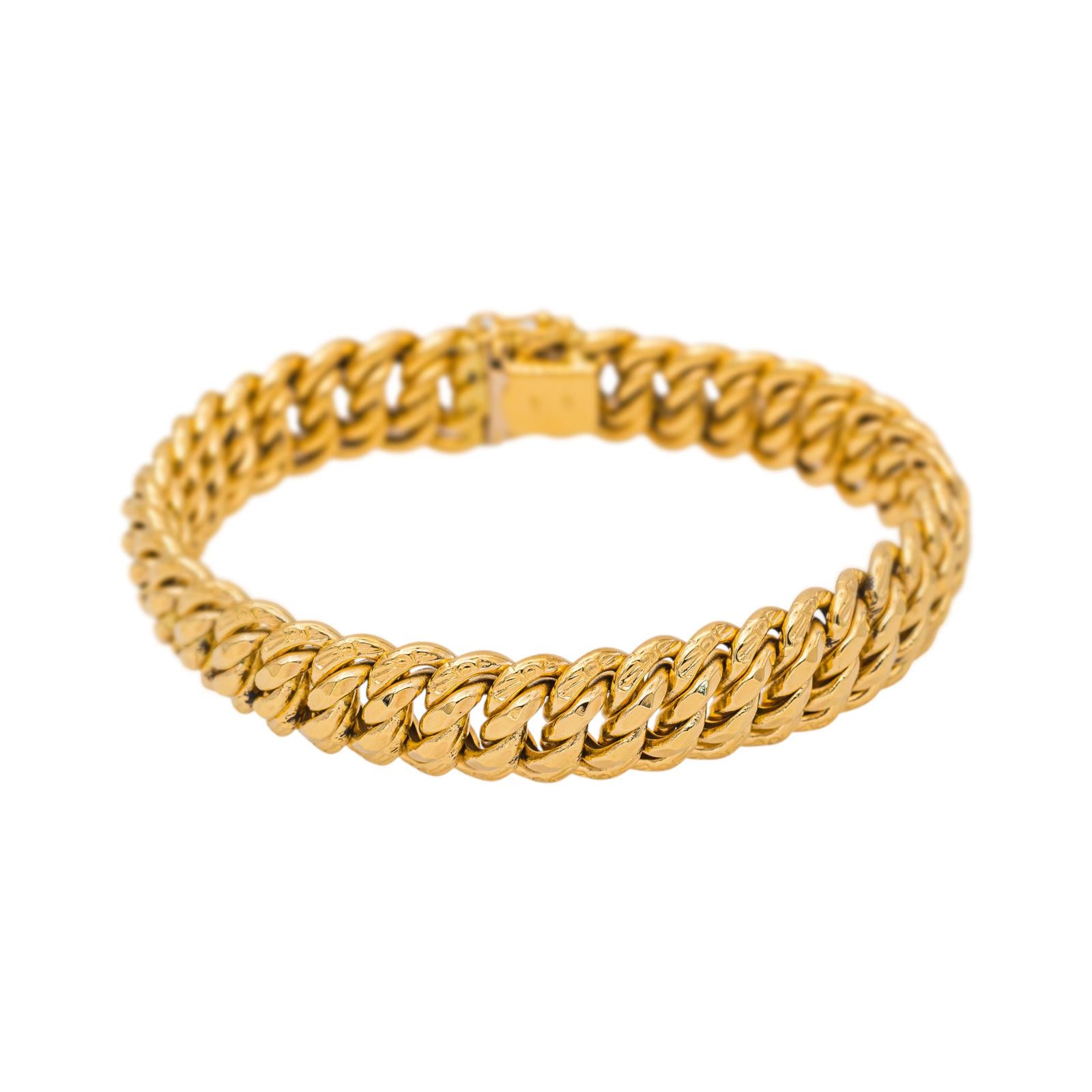 Bracelet Maille américaine Or jaune